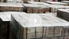 辰力吊裝帶、吊索具產(chǎn)品集裝箱排隊(duì)裝箱中，準(zhǔn)備出口